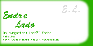 endre lado business card